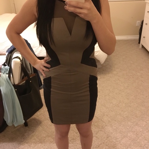 Graphic bodycon dress