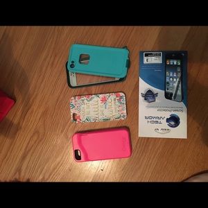 iPhone 5/5s cases/ screen protector