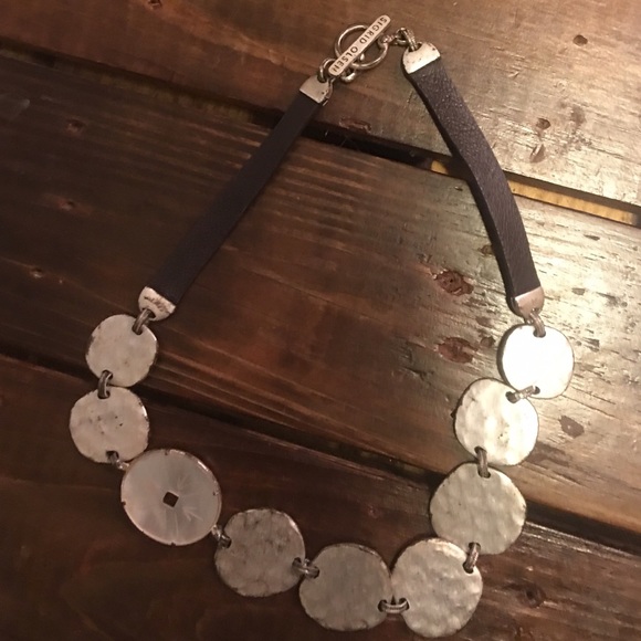 Sigrid Olsen hammered disk necklace