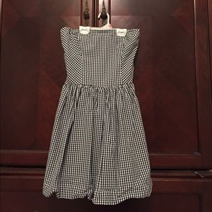 White and Navy strapless Abercrombie dress Large