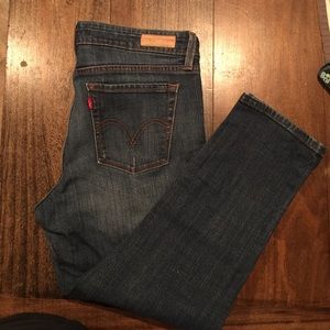 Levis 545 Ankle Skinny Jeans Cropped