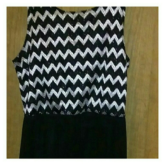 Black and Silver Deb Dress