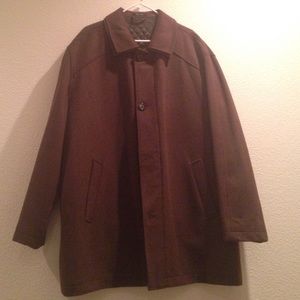 Men's Brown Pea Coat