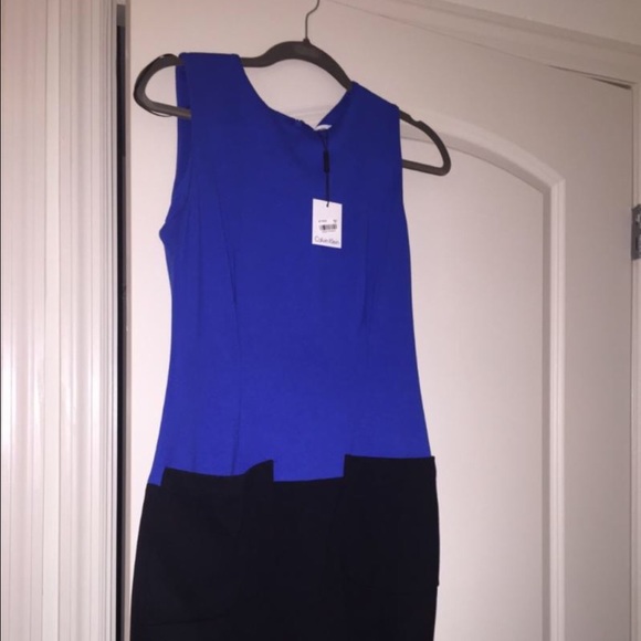 Calvin Klein Dress black and blue