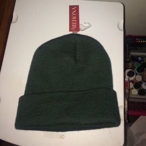 Green beanie