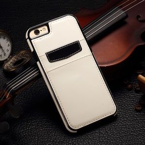 Leather wallet case, Iphone 6/6s - White