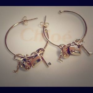 Chloé Pierced Half Hoop Earrings