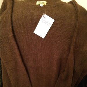 Brown Piko Sweater! Brand New!