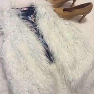 White Fur Vest