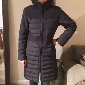 Via Spiga Long Down Black Coat.  Size medium.