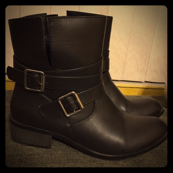 Black ankle boots