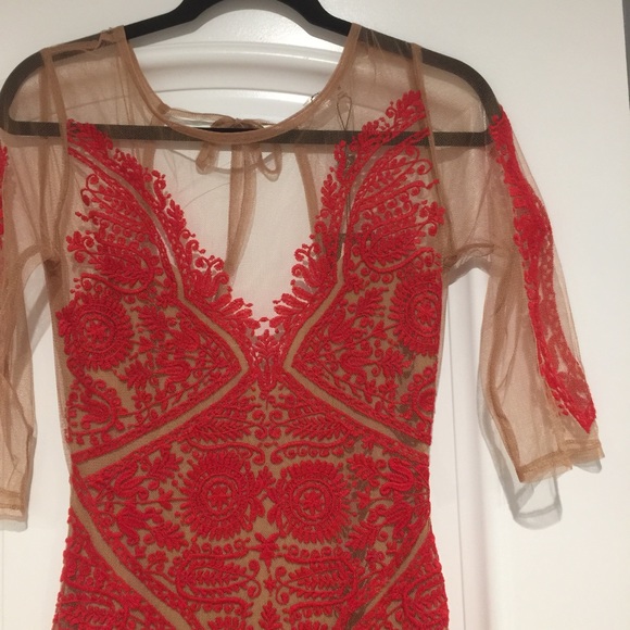 🎀HP🎀NWT For Love & Lemons red dress - Picture 2 of 4