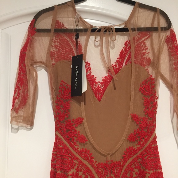 🎀HP🎀NWT For Love & Lemons red dress - Picture 3 of 4