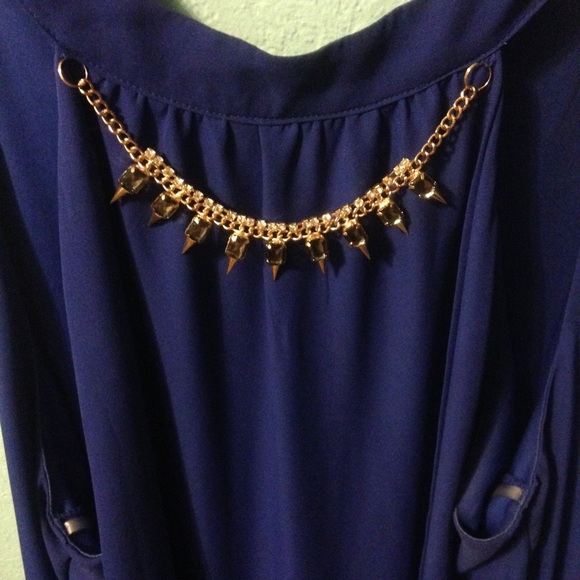 Royal Blue Semi-Formal Dress - Picture 2 of 4