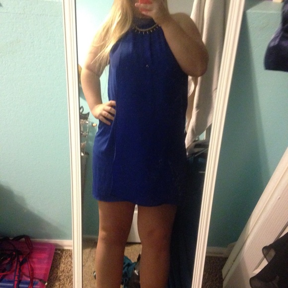 Royal Blue Semi-Formal Dress - Picture 4 of 4