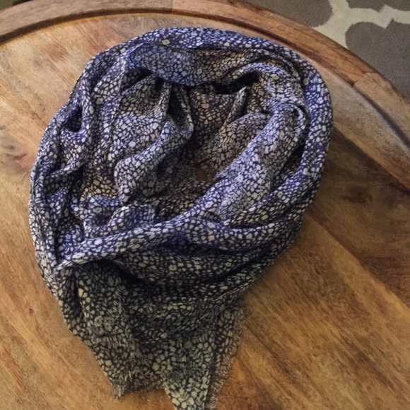 Blue and white scarf from Nordstrom