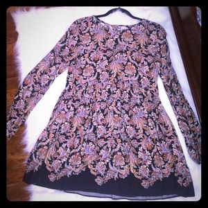 Zara Paisley Dress sz XS