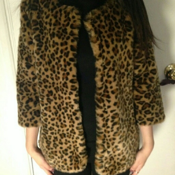 Women's Leopard Faux Fur Coat