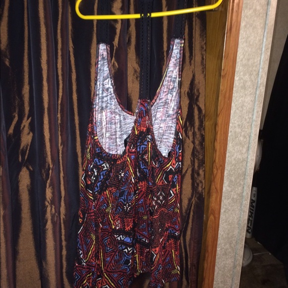 T Back Lace Aztec Tank - Picture 3 of 3