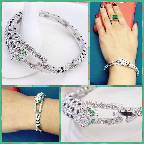 💎HP💎Leopard Bracelet Made with Swarovski Element