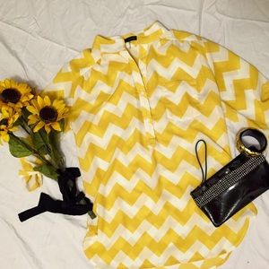 Yellow Chevron Top