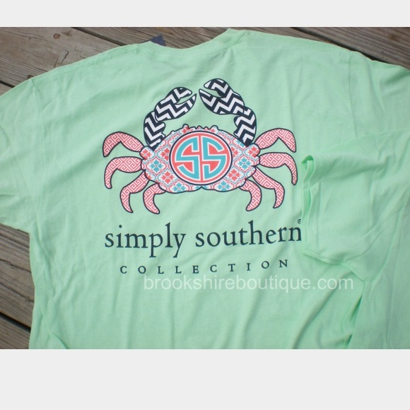 Green simply southern tshirt