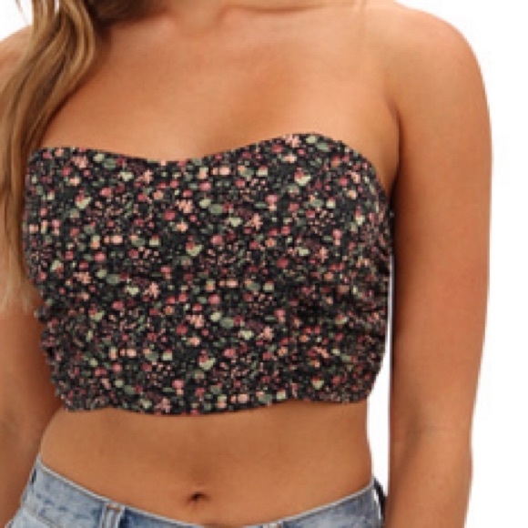 SALE FREE PEOPLE FLORAL ROUCHED BANDEAU - Picture 3 of 3