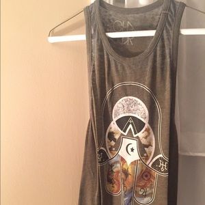 Chaser graphic racer back tank