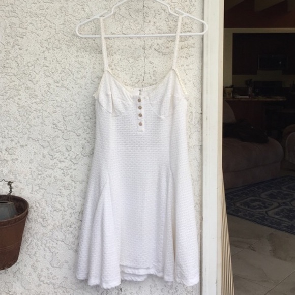 White mini dress