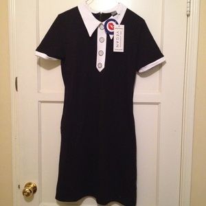Black mod dress