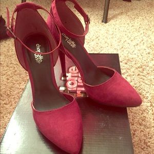 Burgundy point heels
