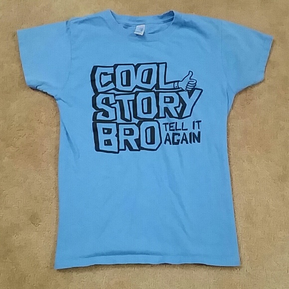 Blue Cool Story Bro Shirt