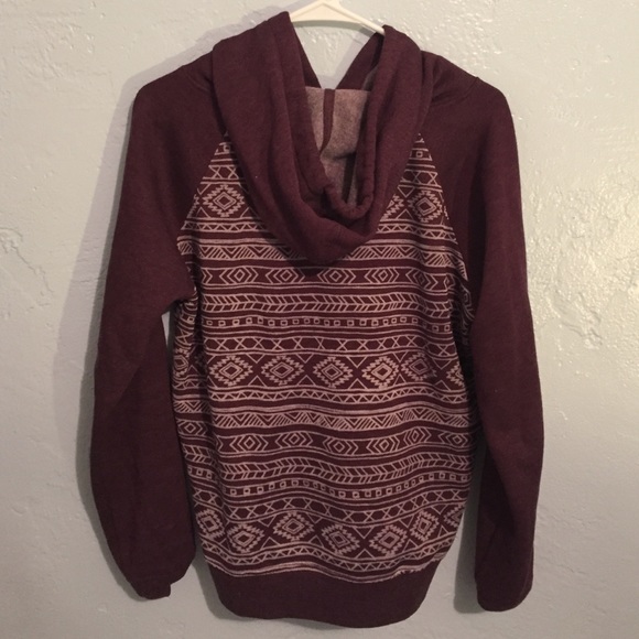 Maroon tribal hoodie from Zumies - Picture 2 of 2