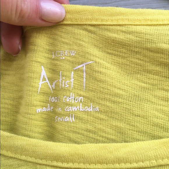 Jcrew artist yellow shirt - Picture 2 of 2