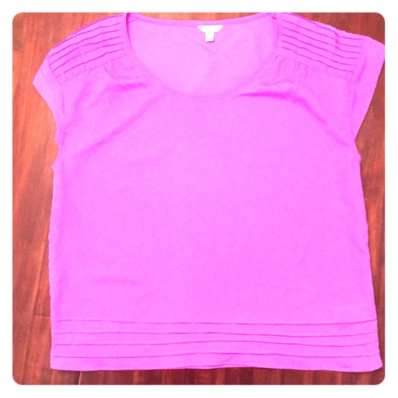 PINK CAP SLEEVE TOP - Picture 1 of 2