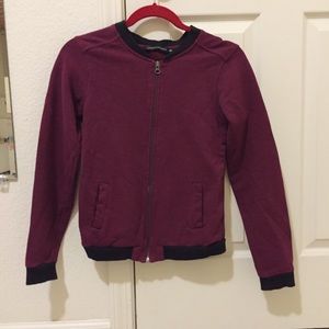 LAFAYETTE COLLECTION • maroon bomber jacket