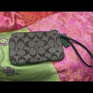 Coach Monogram Wristlet