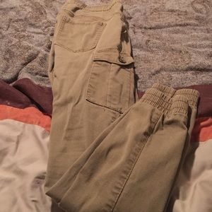 Khaki joggers