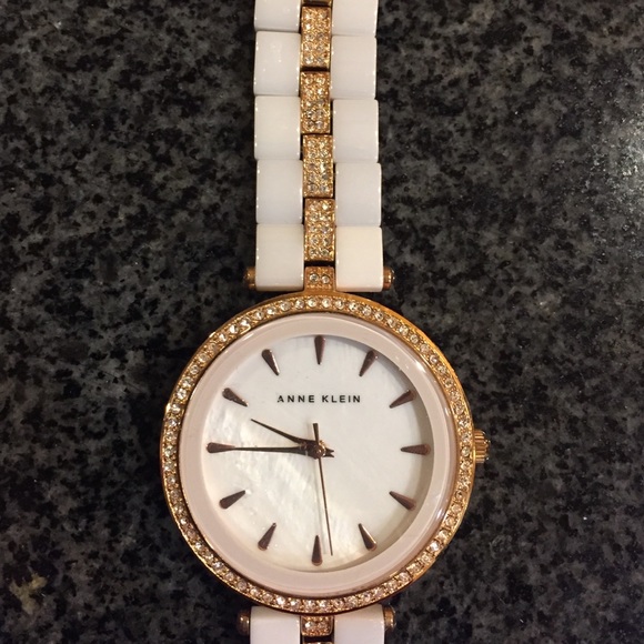 Anne Klein white and rose gold ceramic strap watch - Picture 2 of 2