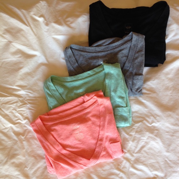 V-Neck 4 T-Shirts Bundle