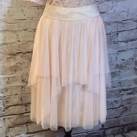 SOLD SZ 16 ANN TAYLOR ASYMMETRICAL TULLE SKIRT - Picture 3 of 4