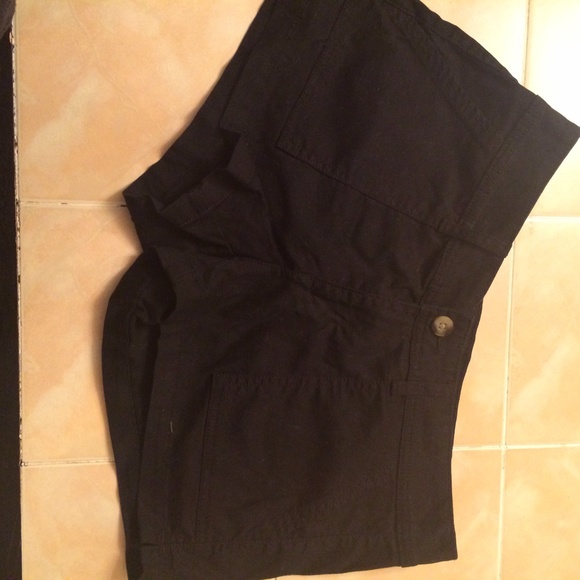 black shorts