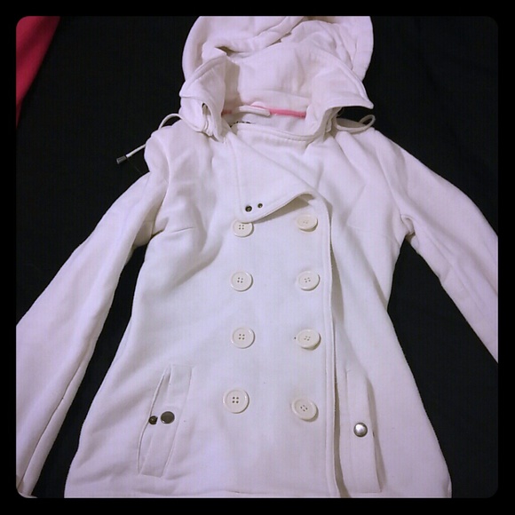 Off white pea coat
