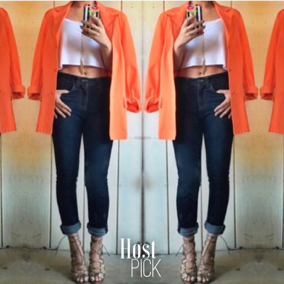 Escada Jackets & Blazers - Escada orange trench coat