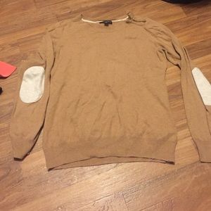Tan elbow pad sweater