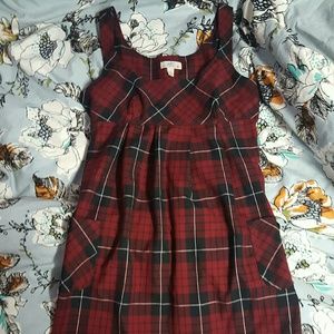 Thrifted Plaid Babydoll-Style Dress