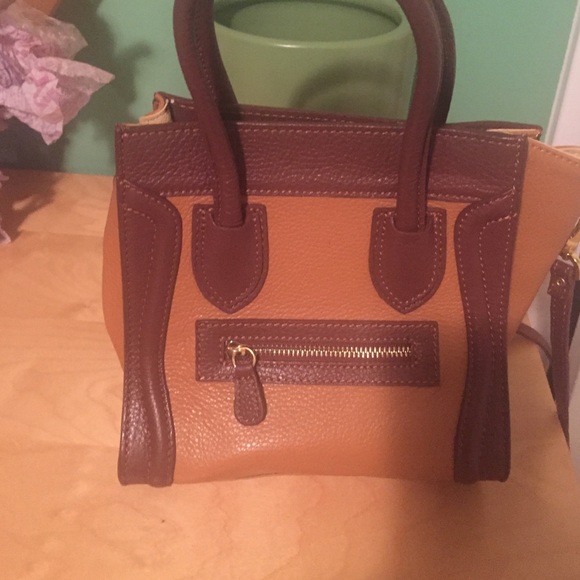 Leather bag from venice Handbags - Mini Italian leather bag/designer inspired