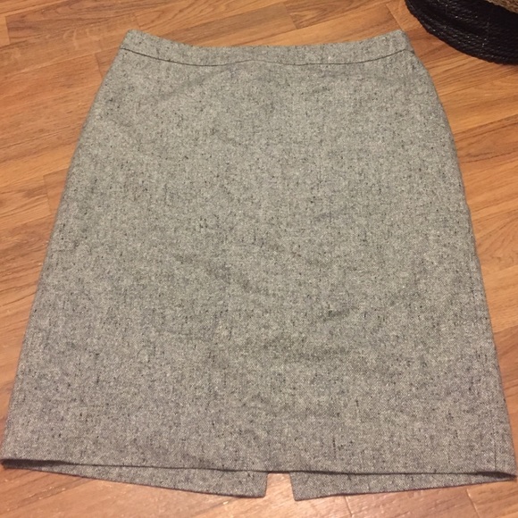 Jcrew heather grey pencil skirt