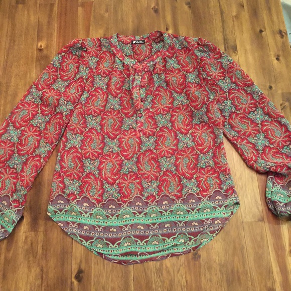 Floral boho top