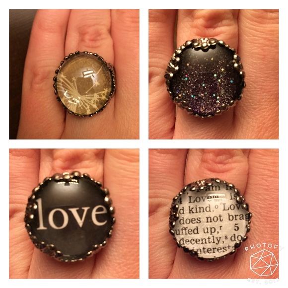 4 handmade rings